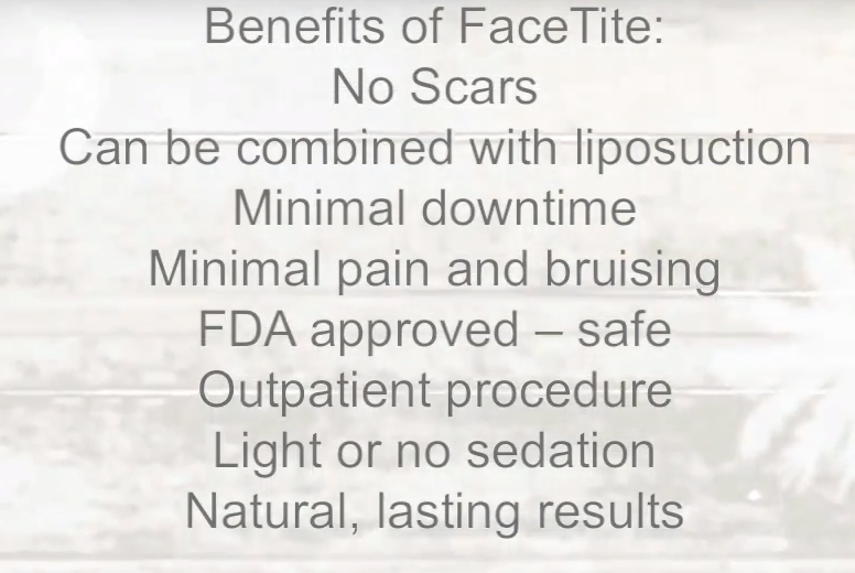 Benefits of FaceTite